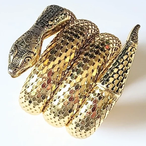 WHITING & DAVIS COILED SNAKE WRAP BRACELET - Picture 9 of 9
